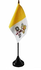 4 in x 6 in Papal / Catholic Mini-Flag