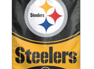 Steelers Banner (Black), 27 in x 37 in