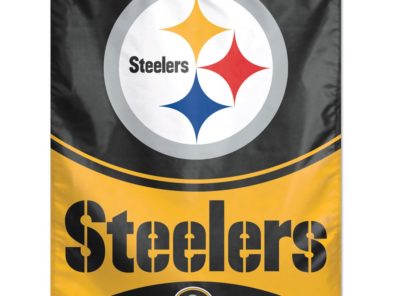 Steelers Banner (Black), 27 in x 37 in