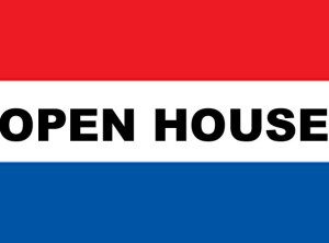 3' x 5' OPEN HO-- USE nylon flag
