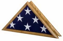 Patriot Flag Case - Oak Finish