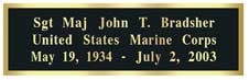Black-on-Brass Engraved Plaque