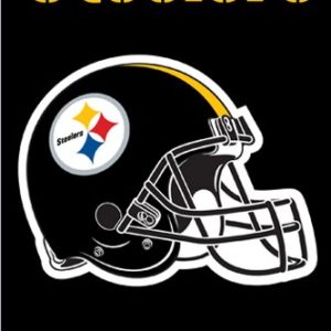 28" x 44" Steelers Double-sided Applique Banner (Black)