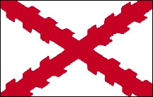 3' x 5' Cross of Burgundy (Spanish Cross) nylon flag