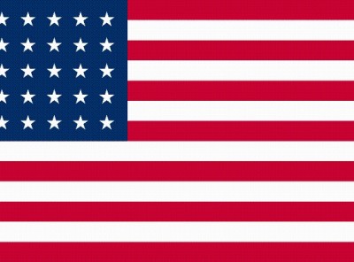 35-Star Union Civil War Flag (Sewn)