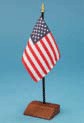 Natural Wood Stand for Desktop Flag