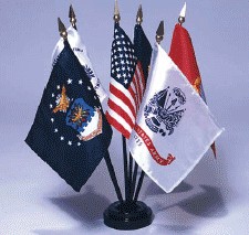 Armed Forces Desktop Flag Set