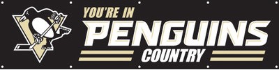 Pittsburgh Penguins 2' x 8' Banner
