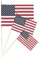 "No-Fray" Unhemmed U.S. Flag on Staff