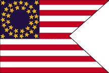 Custer's Cavalry Guidon nylon flag, 3 ft x 5 ft
