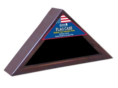 Economy Flag Case - Cherry Finish