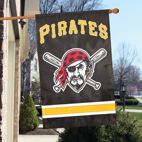 Pittsburgh Pirates Jolly Roger Double-sided Applique Banner