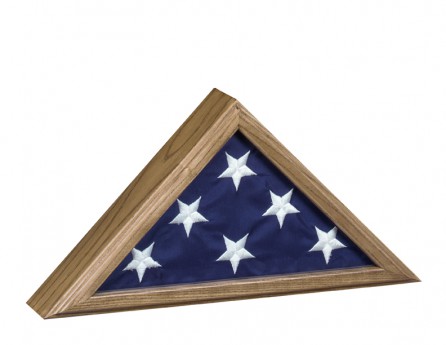 Flag Case-Capitol-11-Oak Flag Case-Capitol-11-Oak