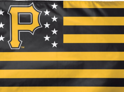 Pittsburgh Pirates 3 ft x 5 ft Flag – “USA”