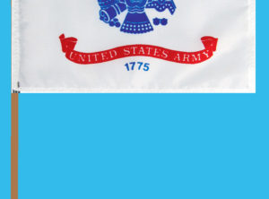 Army Flag – 12 in x 18 in on staff