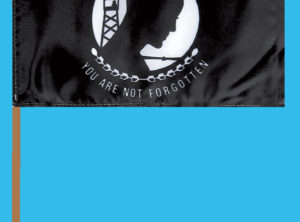 POW / MIA Flag – 12 in x 18 in on staff
