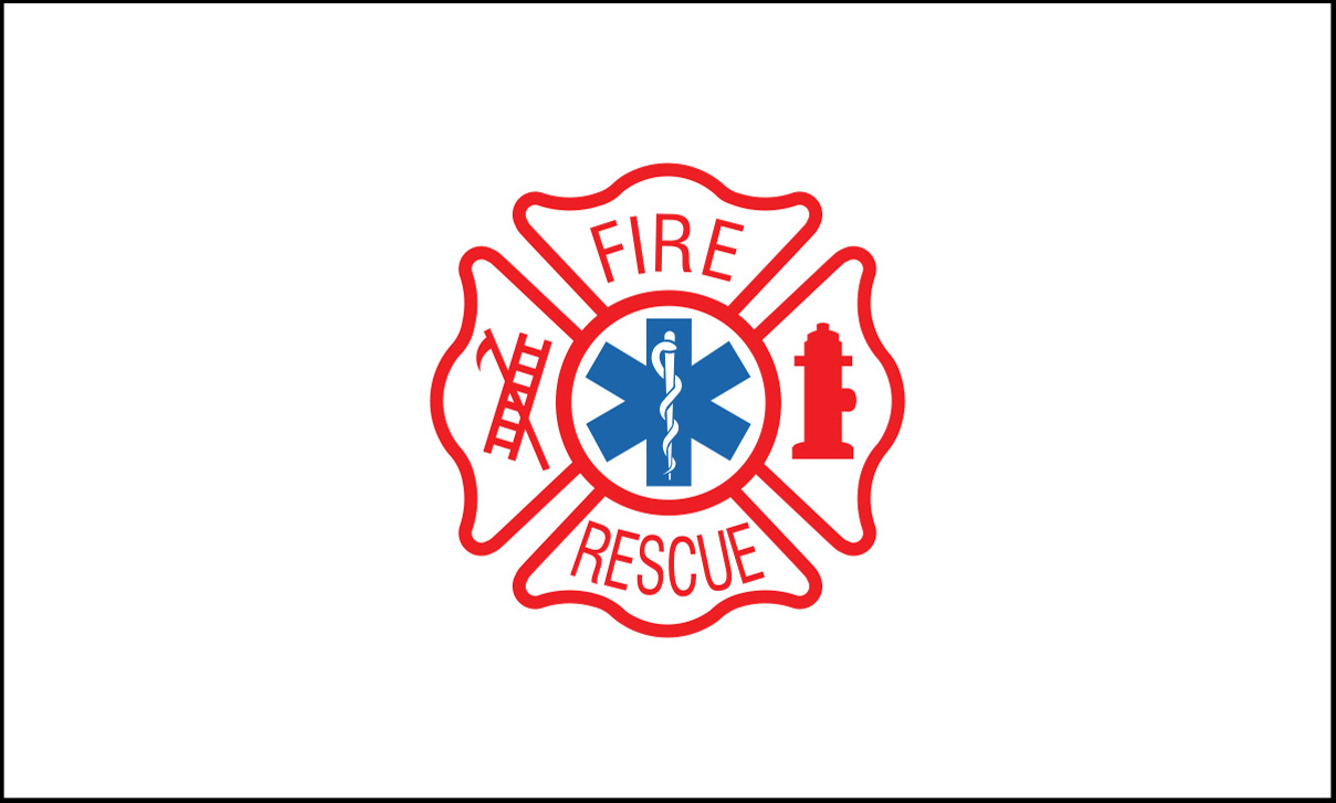 Firefighter Dünn Rote Linie Vereinigte Staaten Flagge Patch Fire & Rescue Emt