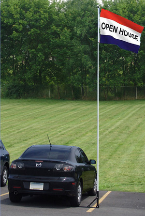 16 ft Telescoping Pole with Folding Tire Mount