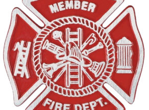 Firefighter Gravemarker – Red Aluminum