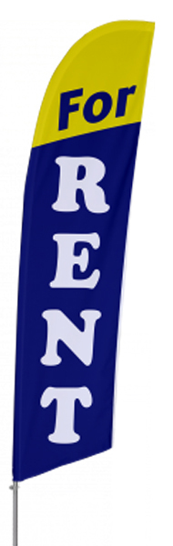 For Rent Tall Bow flag For Rent Tall Bow flag